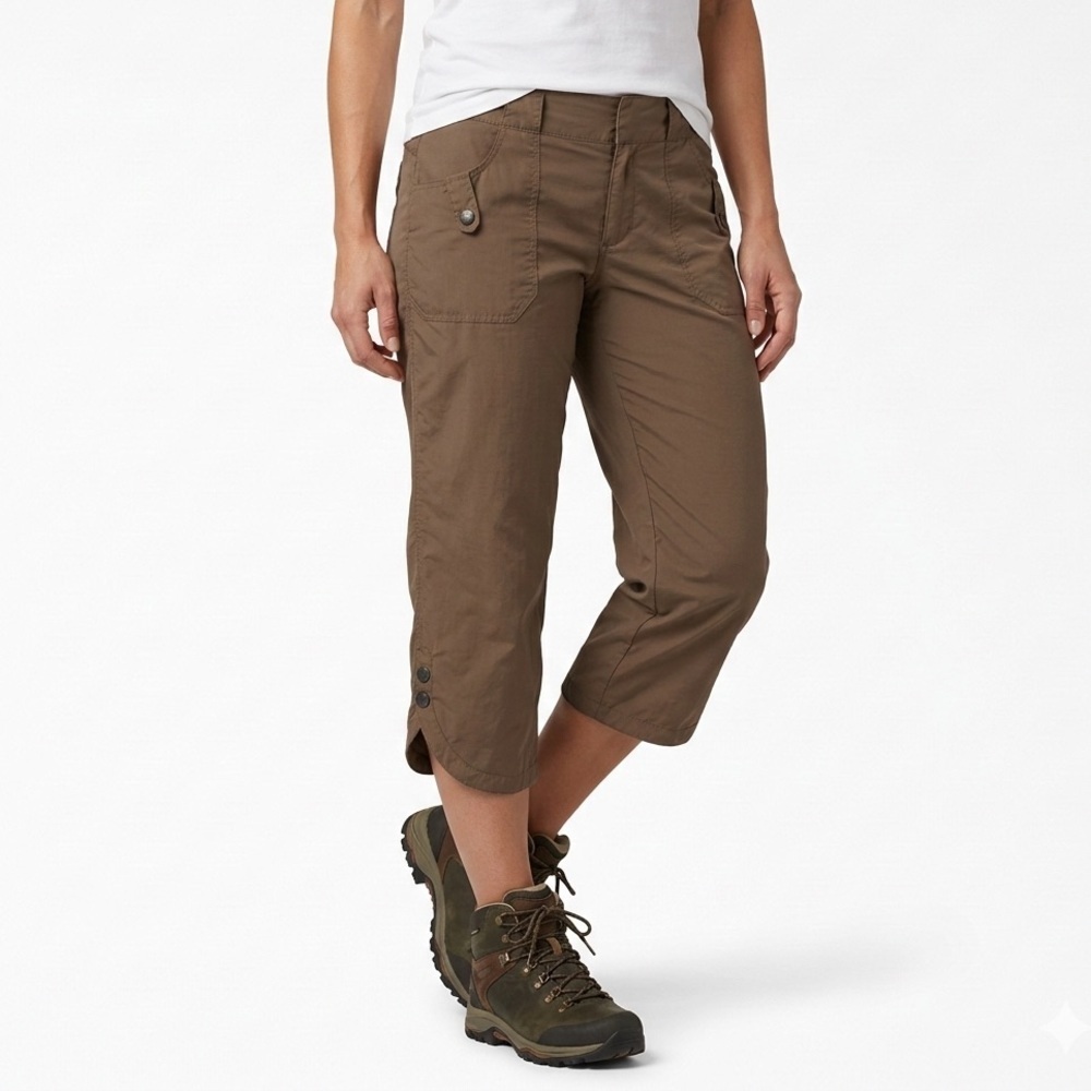 REI Hiking Pants UPF 50 Lightweight Nylon Brown Women Size 10
